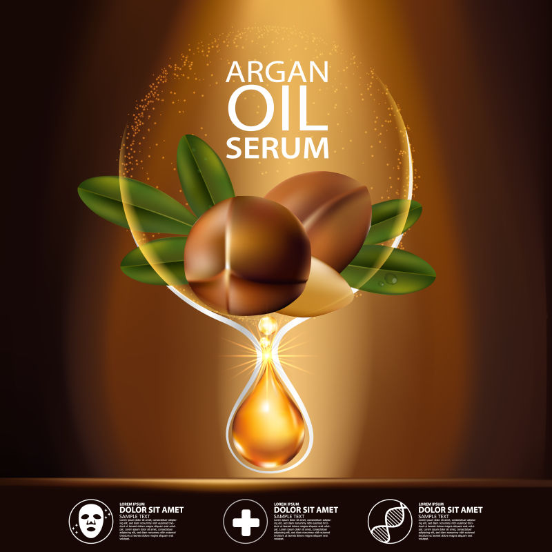 橄榄油精华的创意矢量宣传海报设计