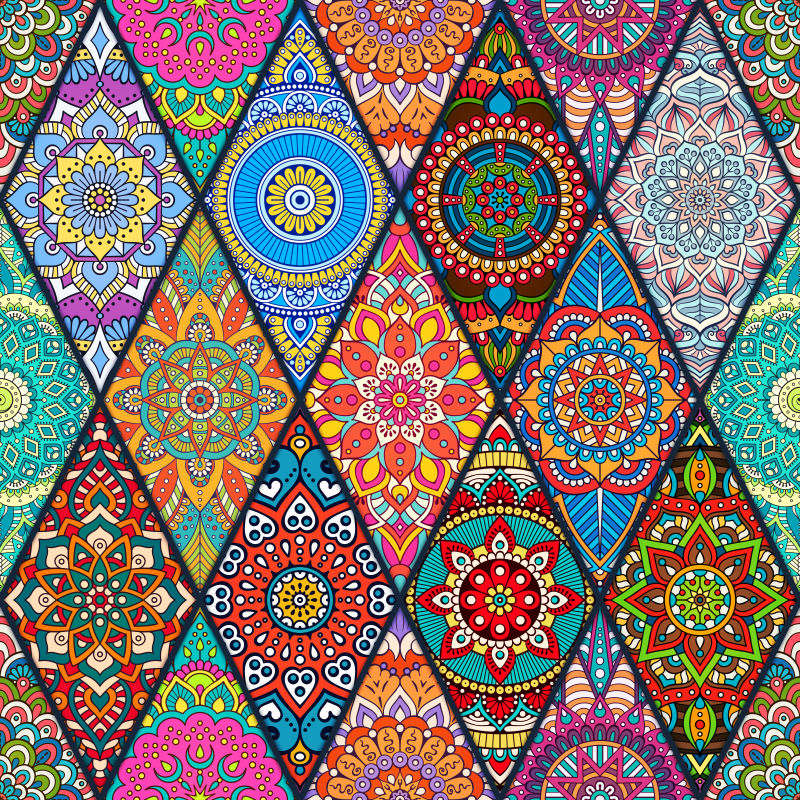 抽象的几何图案矢量背景