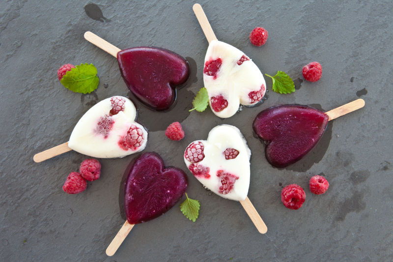 水果心形冰棍