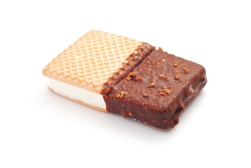 白冰淇淋三明治