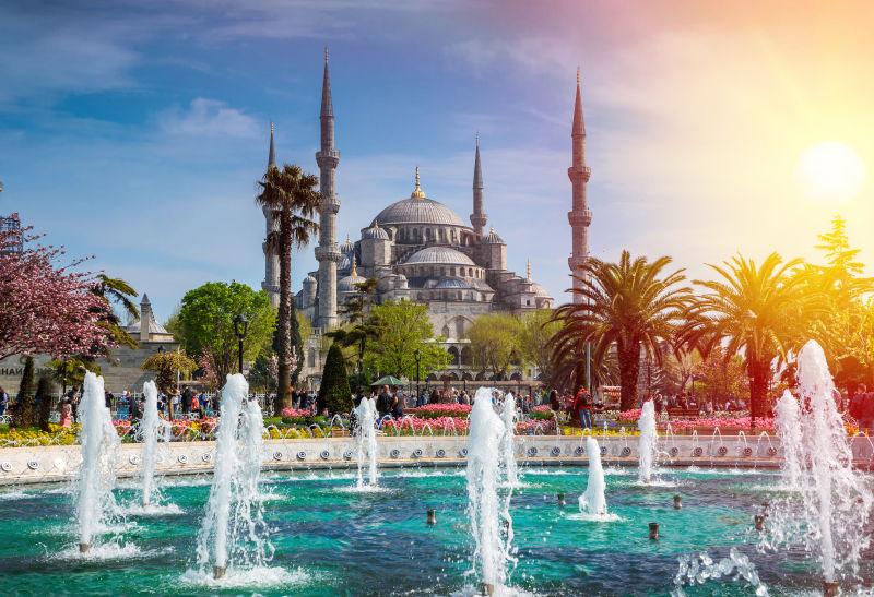 美丽的伊布尔首都景色