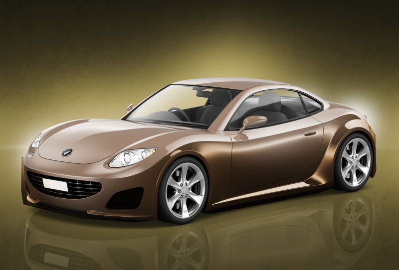 香槟色豪华汽车