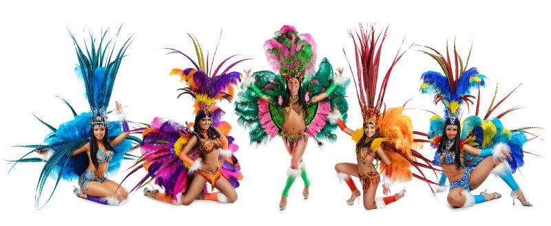 巴西狂欢节的美丽舞者们