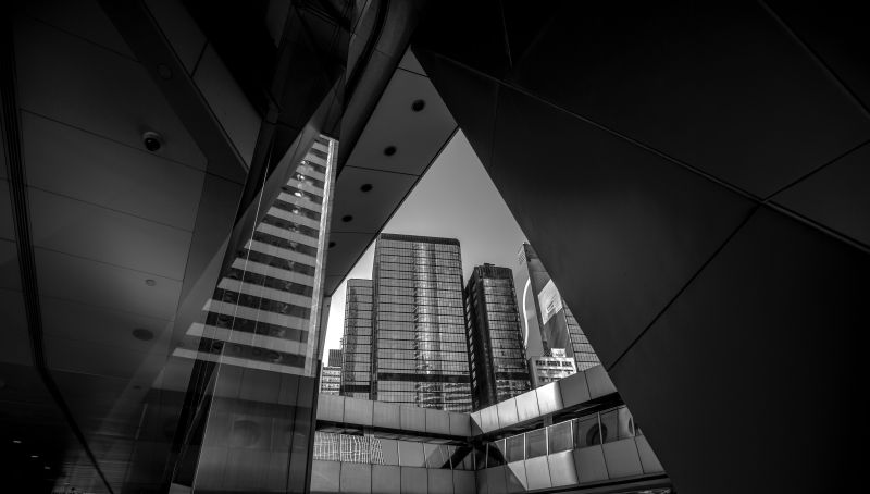 城市中的楼房建筑