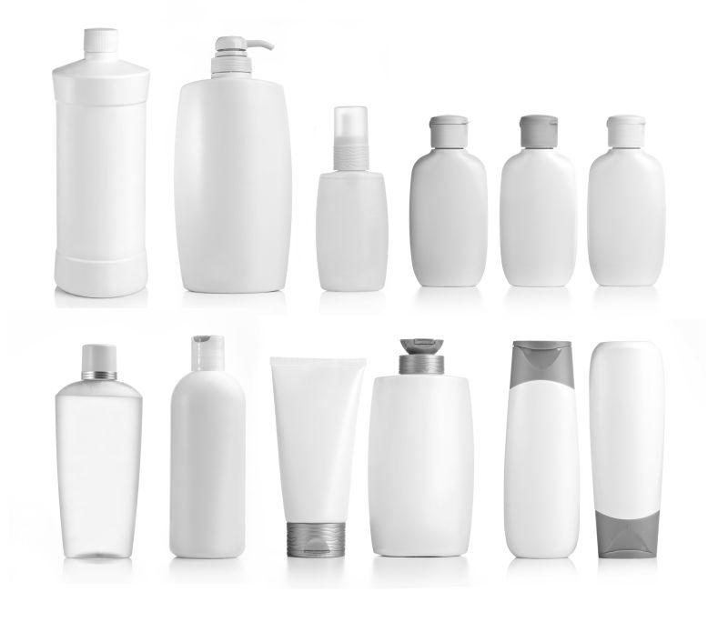 不同形状的面霜瓶子