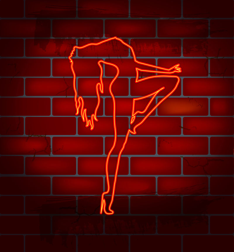 弥红灯美女身形