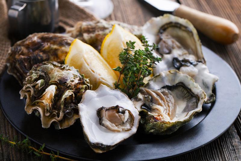柠檬鲜壳牡蛎