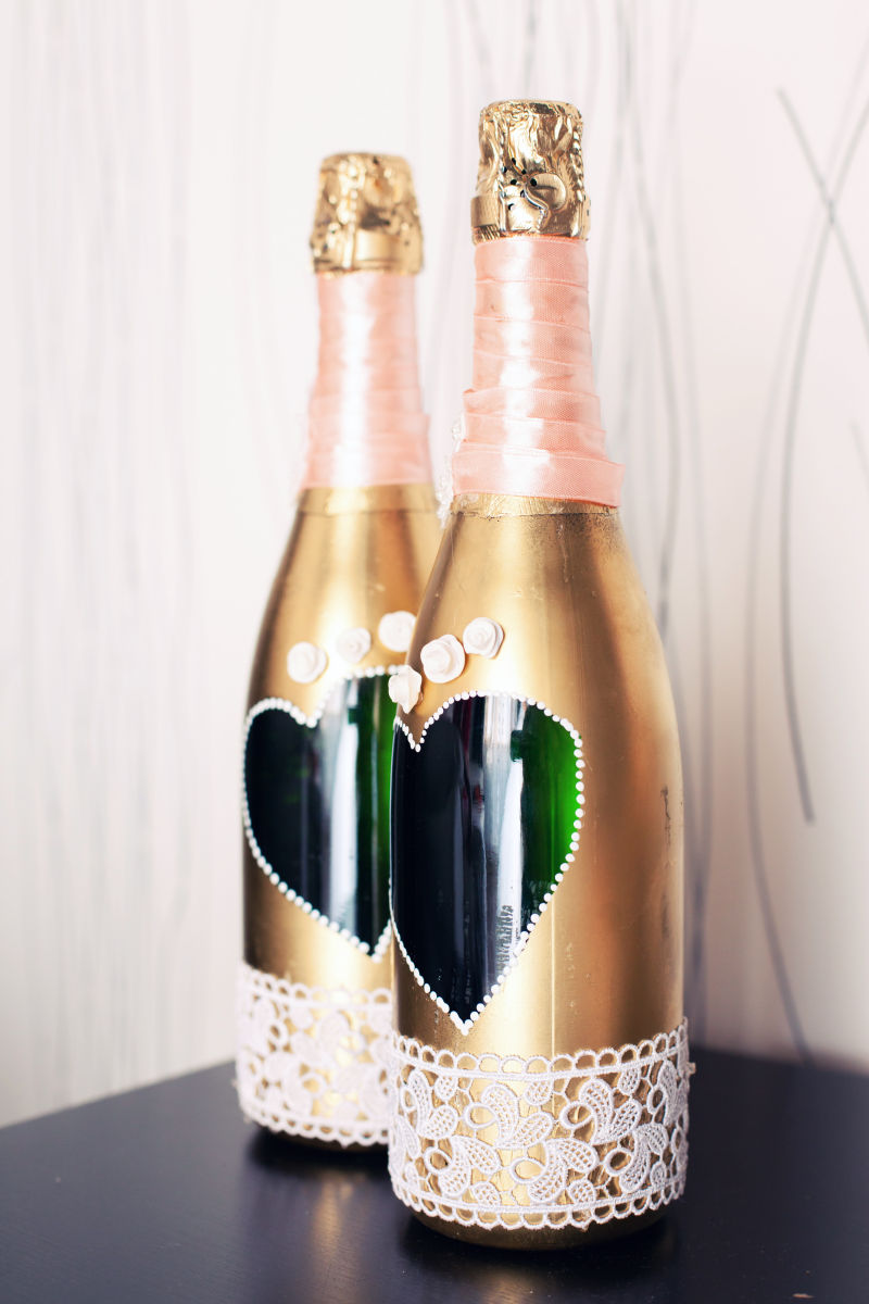 华丽包装的香槟酒