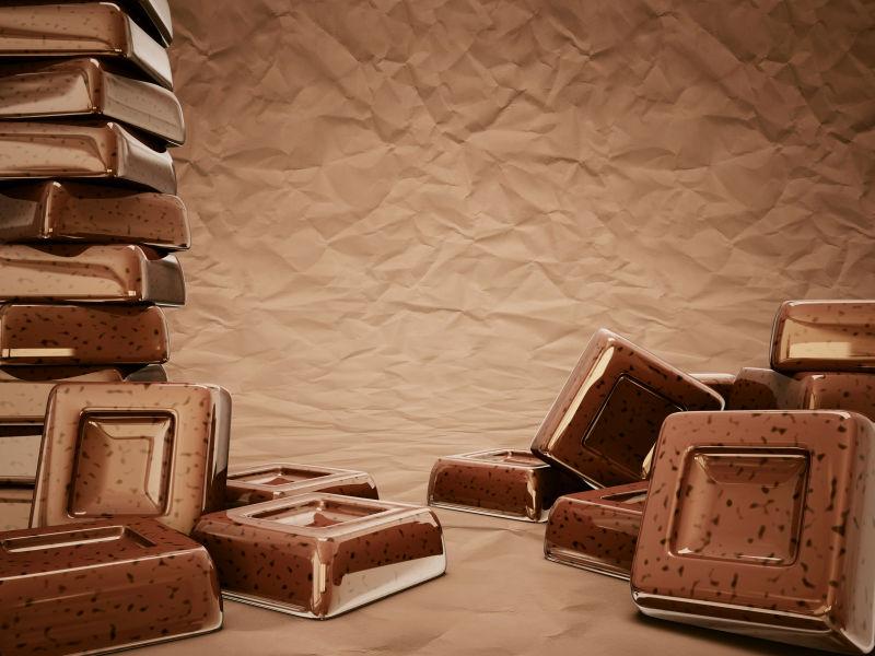 美味的巧克力块