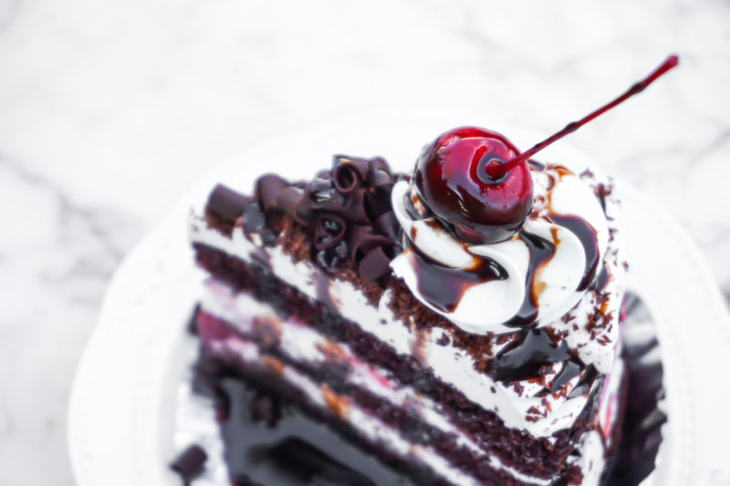 美味的夹心巧克力蛋糕