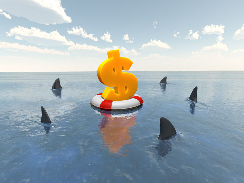 生命线上的美元符号