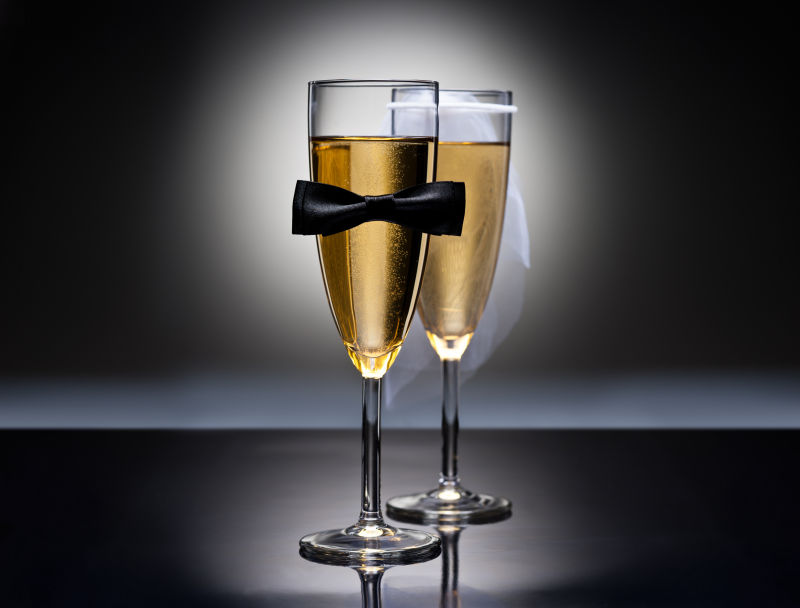 代表男女的葡萄酒