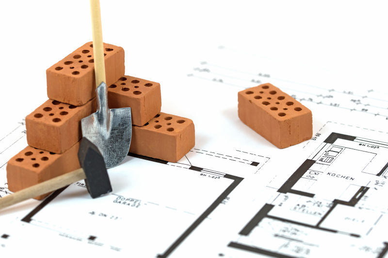 房屋设计概念的创意插图