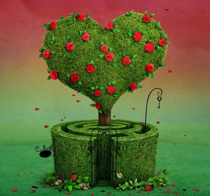 神话中的花心树与迷宫