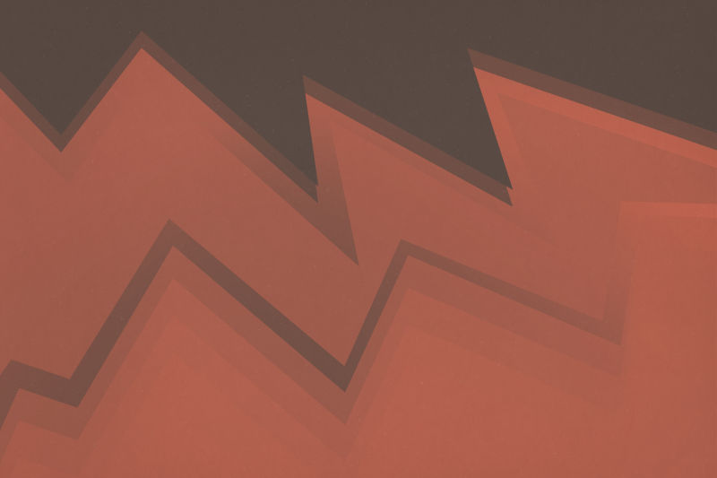 橙色和棕色的锯齿形图案