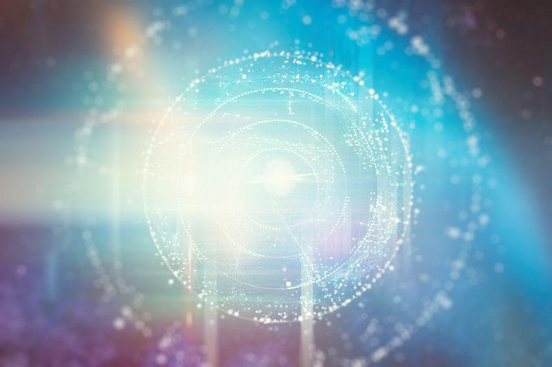 抽象科技圆形背景