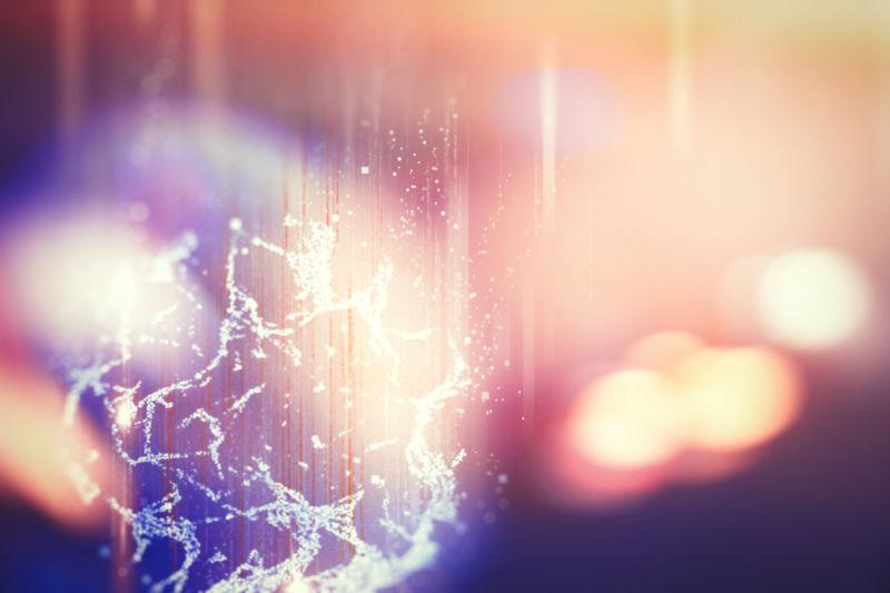 抽象图解模糊背景蓝色散焦