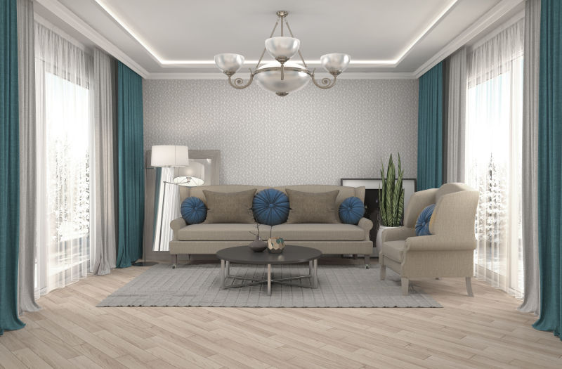 现代风格的简约客厅设计