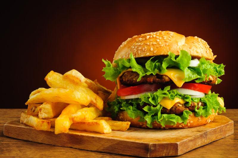 汉堡包特写详情