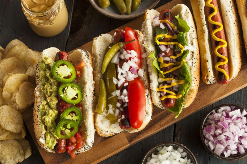 美食烤牛肉牛仔狗