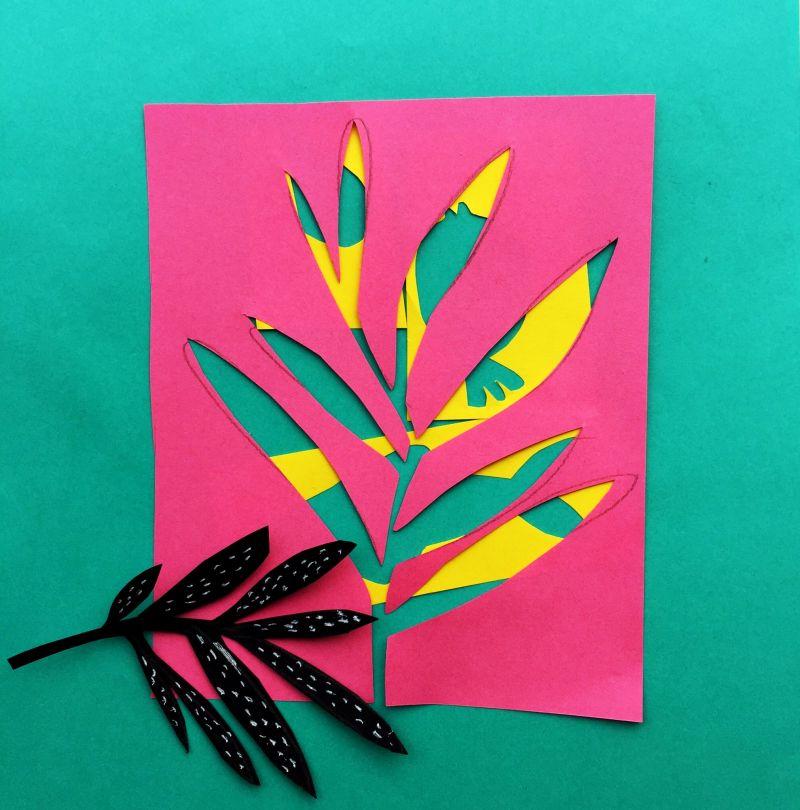 叶子的剪法幼儿园装饰图片