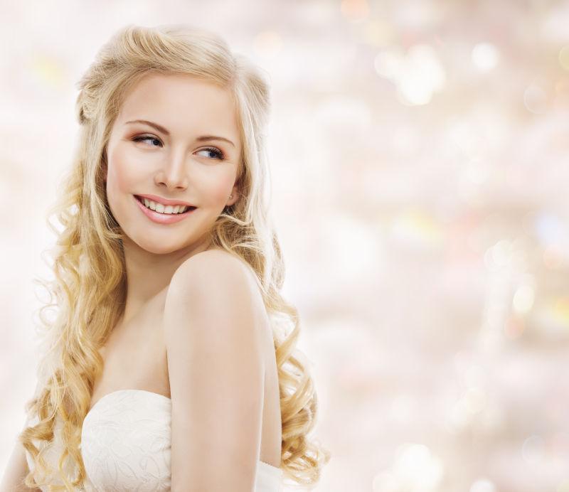 时尚模特长金发美女