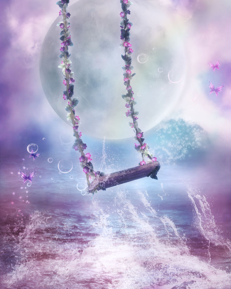 童话中的梦幻秋千