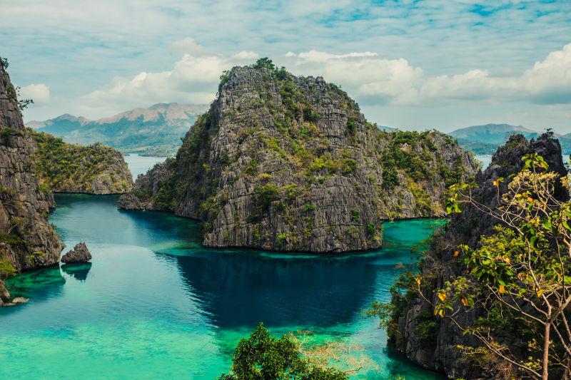 壮观的岩石景观