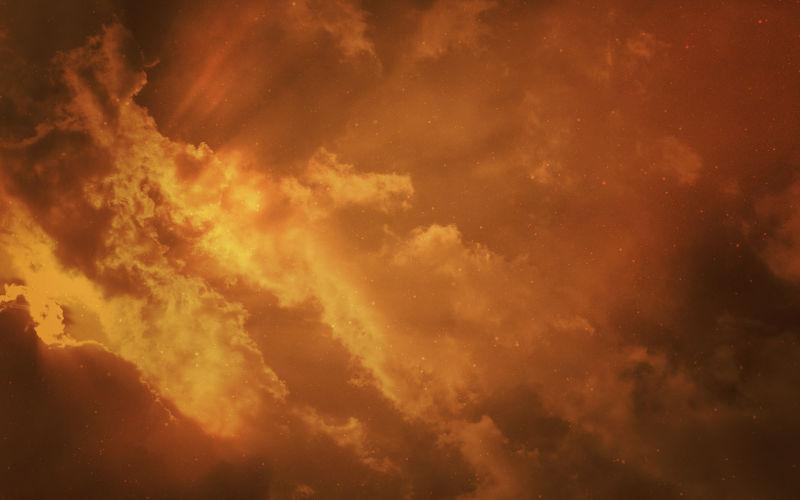 抽象暗黄色天空背景