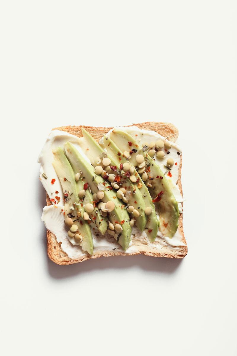 有营养的美味的吐司