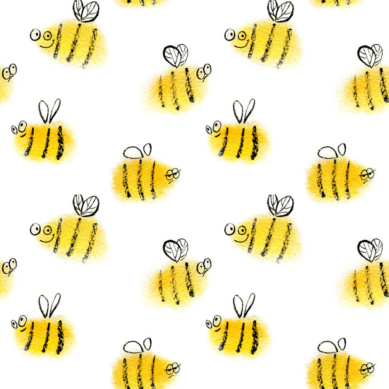 卡通蜜蜂矢量图