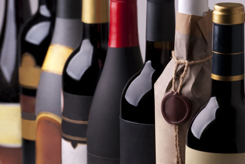 各种各样的红酒