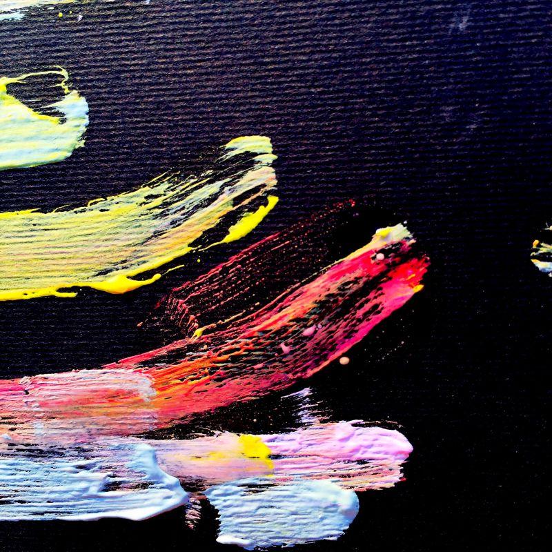 油画里的画笔纹理背景