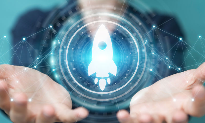 商人手中的3D火箭