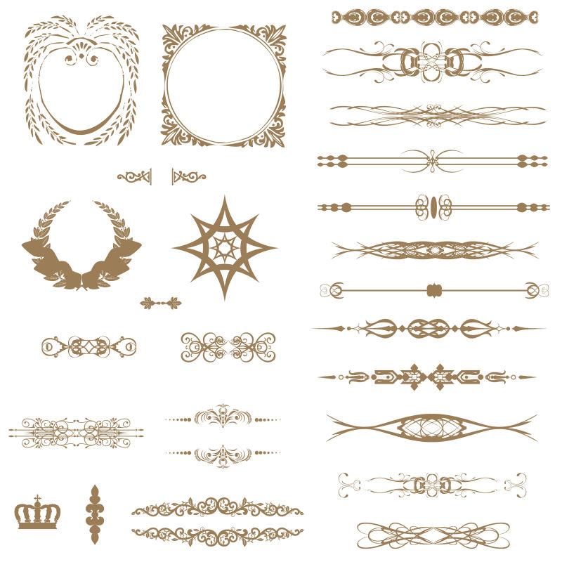 矢量手写作绘画矢量图