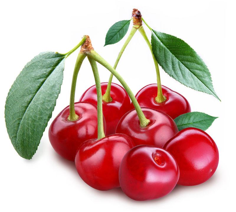 新鲜美味的红色樱桃