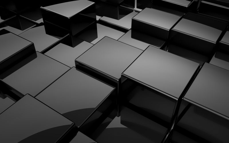 三维黑色立方体