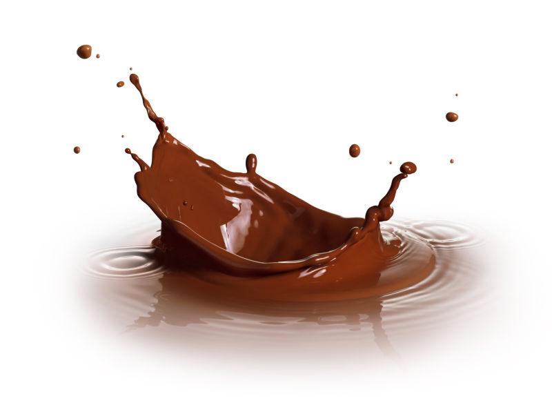 飞溅的黑色巧克力