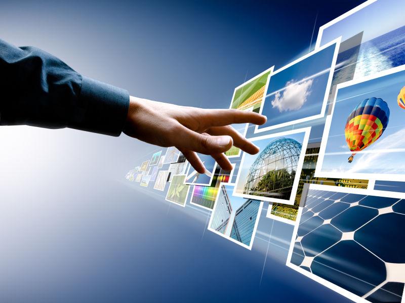 手从深处传来的屏幕相册