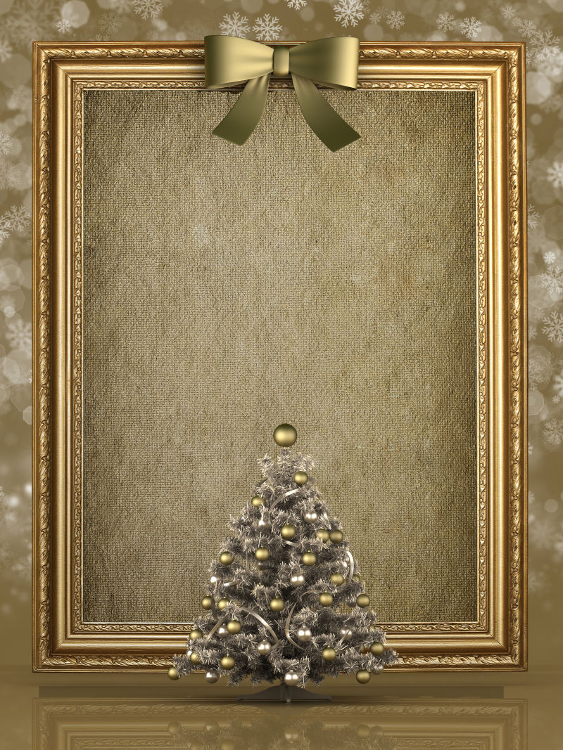 复古精致的圣诞相框