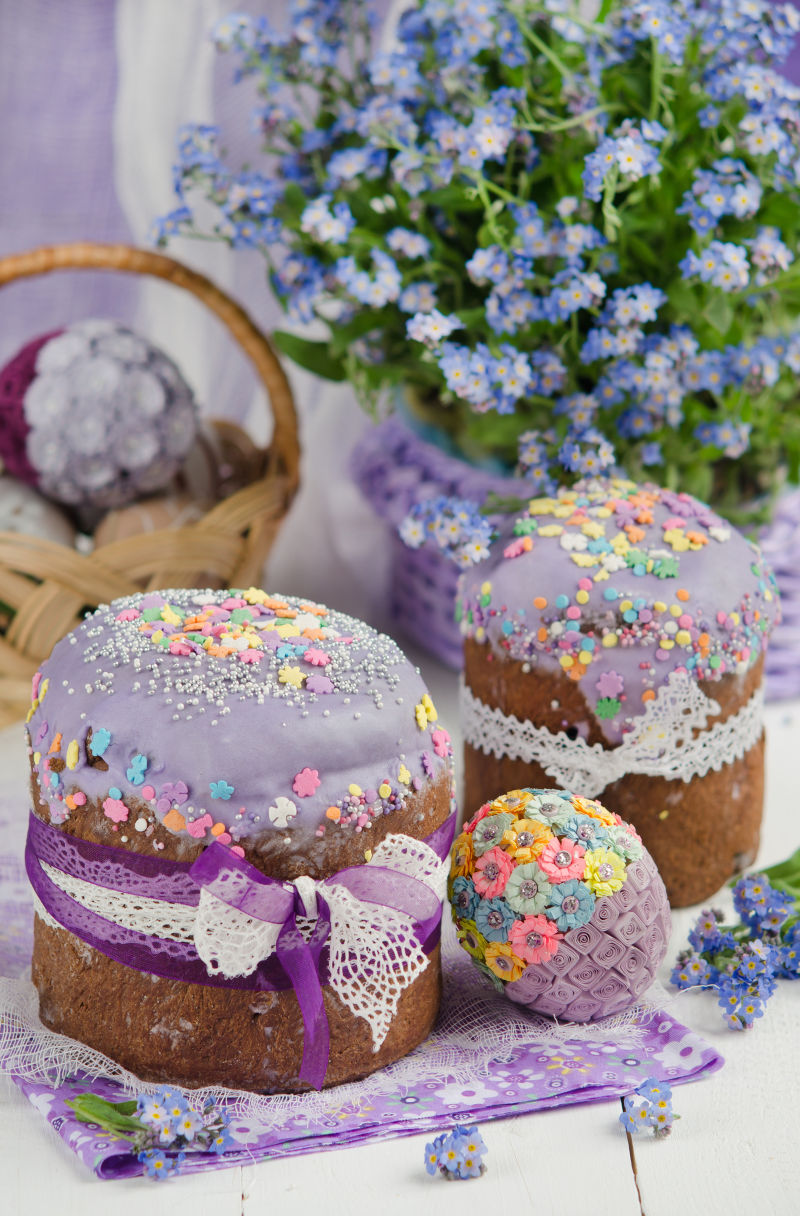 紫色糖的小甜点