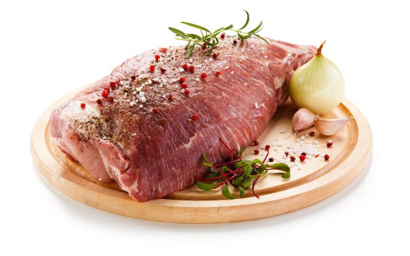 鲜猪肉切菜板