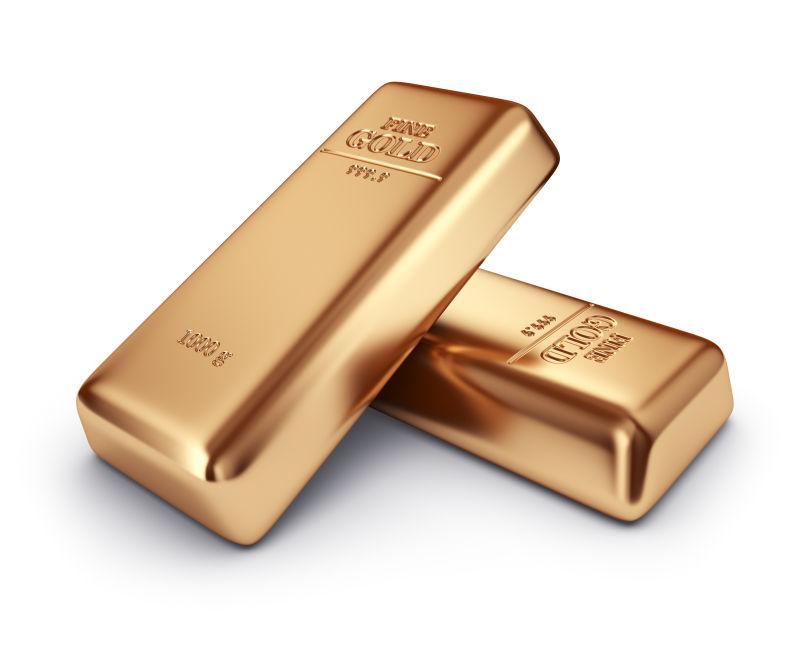 叠放在一起的金条