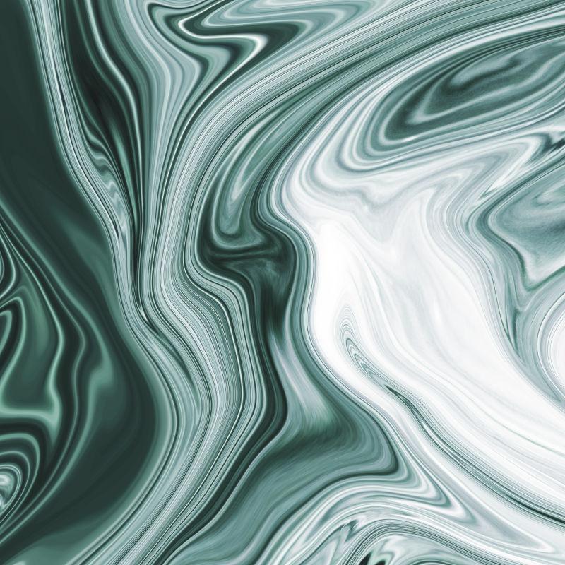 绿白色抽象大理石纹理