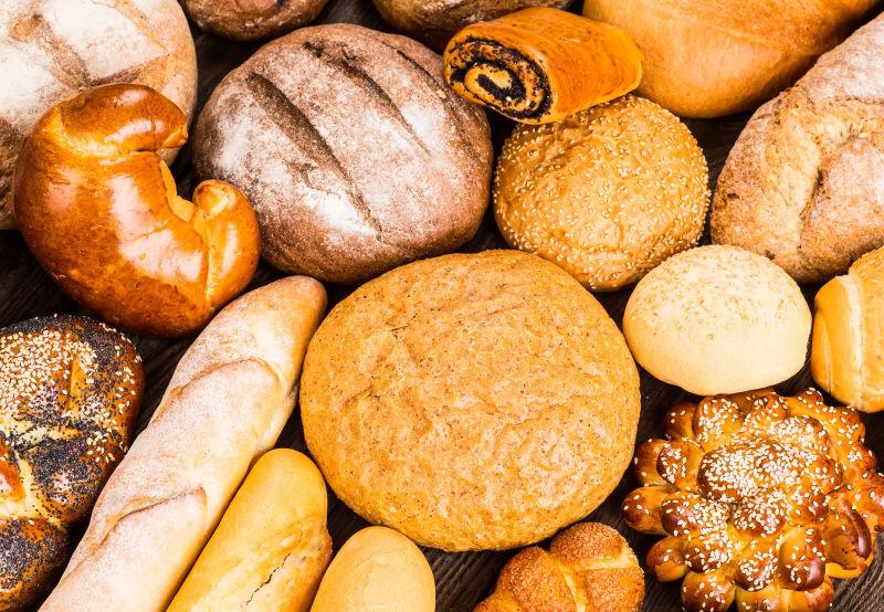 美味的烘焙小麦面包