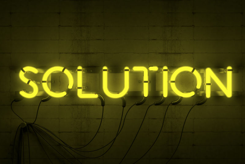 溶液氖征霓虹灯