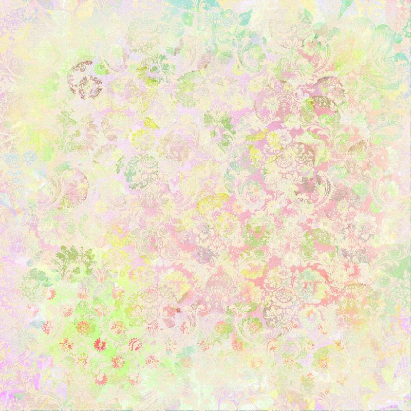 金色花朵背景图