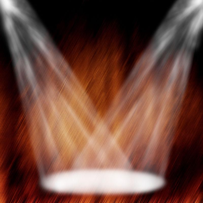 有聚光灯的舞台