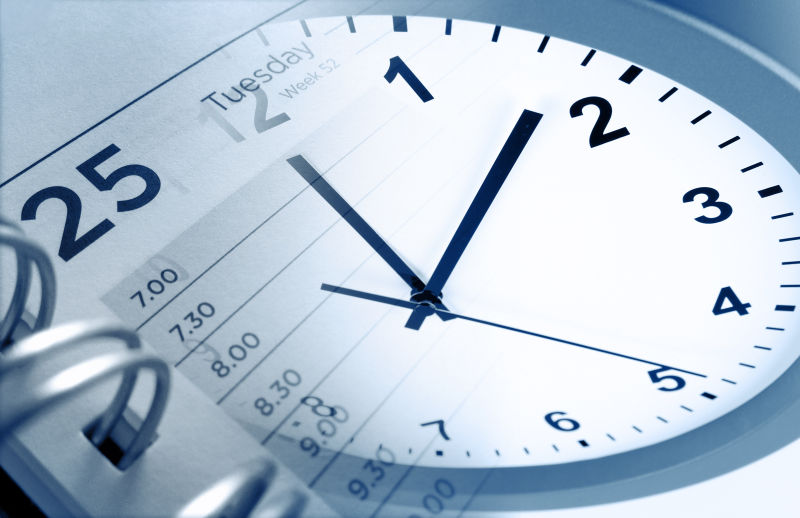 时钟脸和日记页