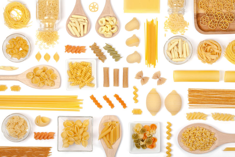种类繁多的意大利面食